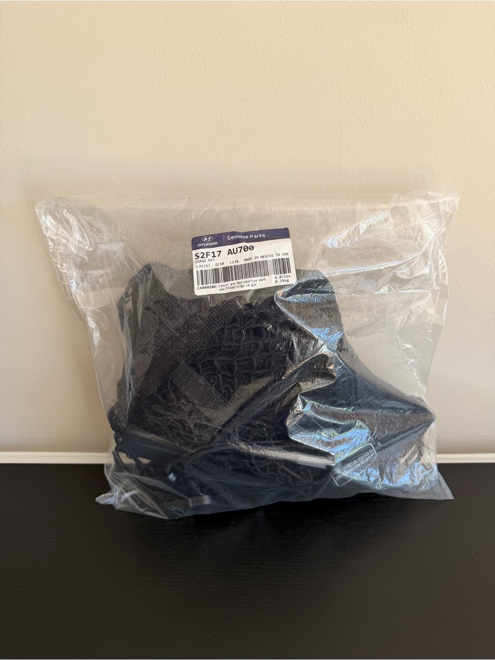 Hyundai Santa Fe Cargo Net Genuine Parts OEM S2F17 AU700 2021-2023